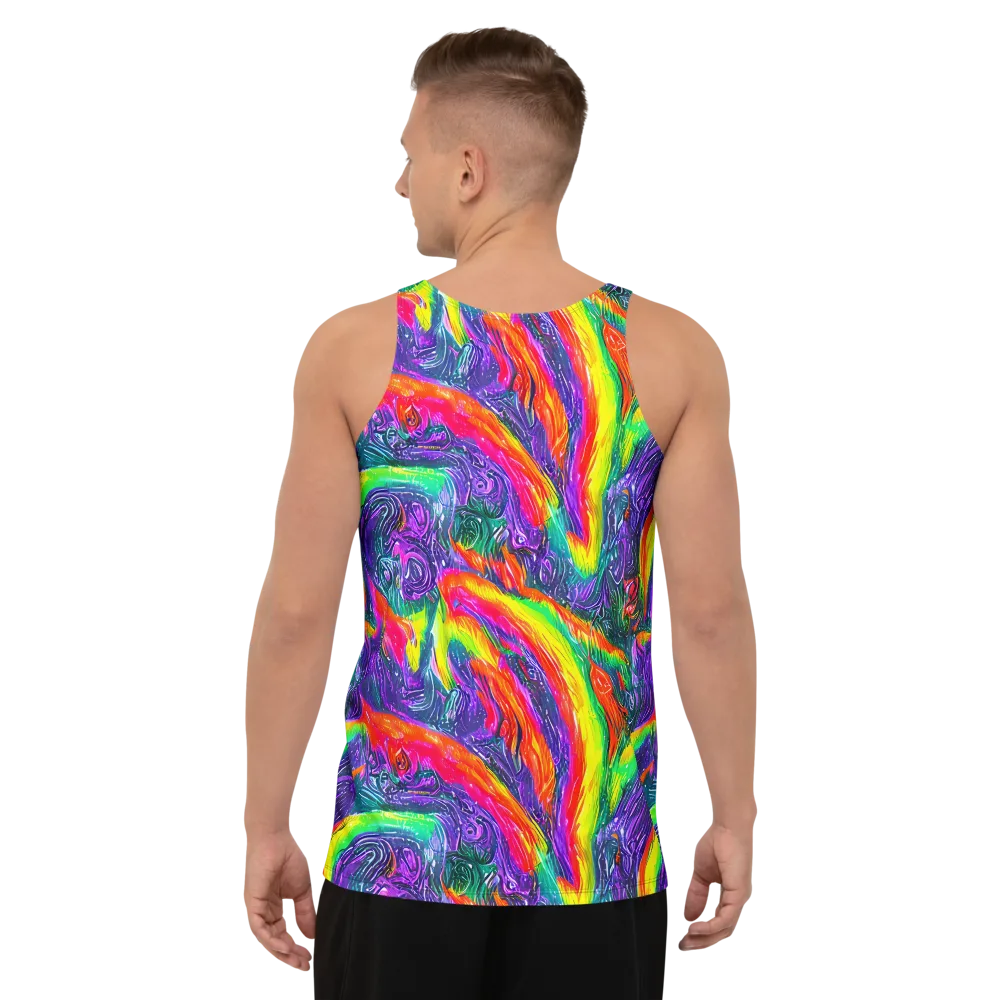 Afterglow Inferno on Men's Tank Top — Back