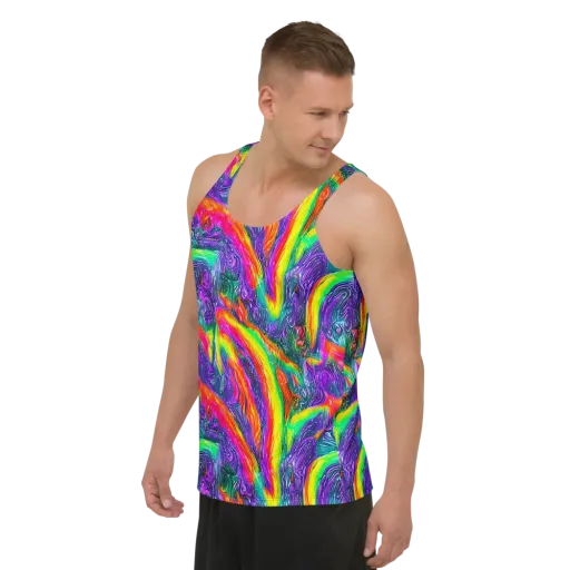 Afterglow Inferno on a Men's Tank Top