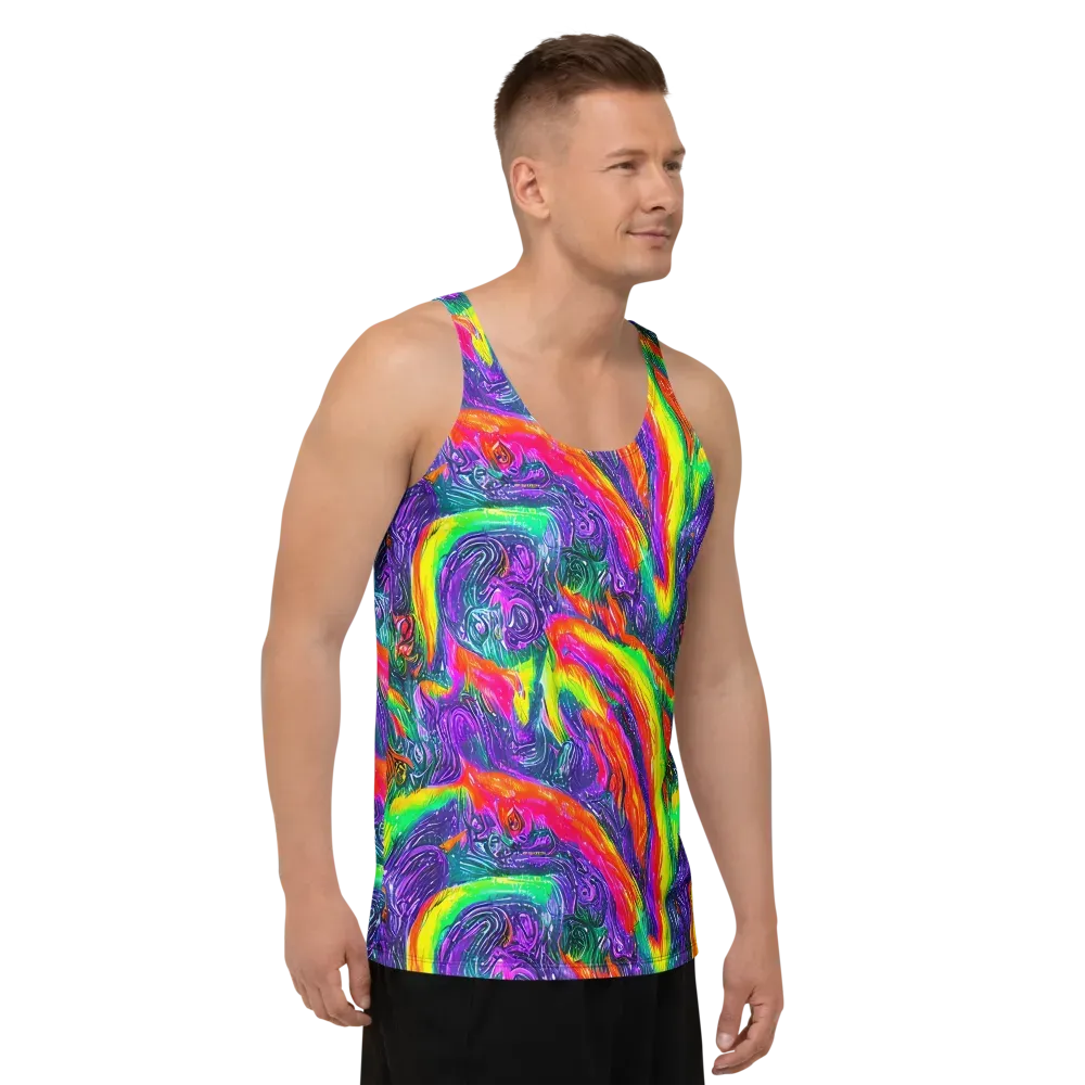 Afterglow Inferno on Men's Tank Top — Right Front