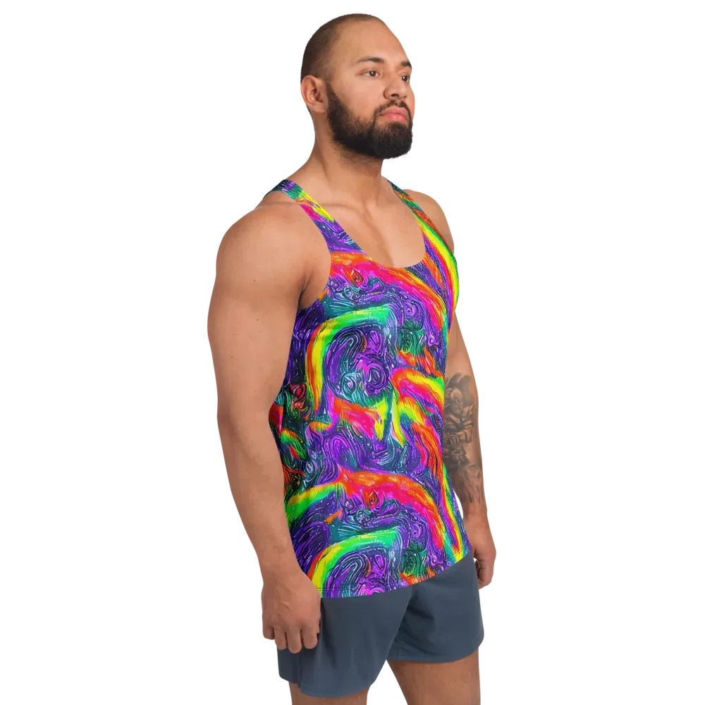 Afterglow Inferno on Men's Tank Top — Right Front