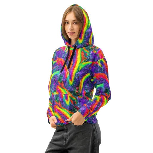 Afterglow Inferno on a Cotton Hoodie