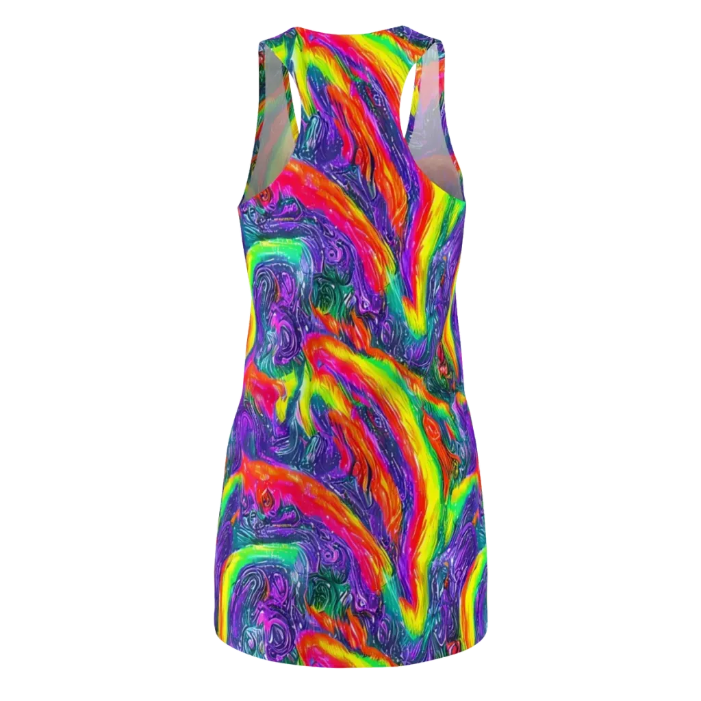Afterglow Inferno on Racerback Dress — Back