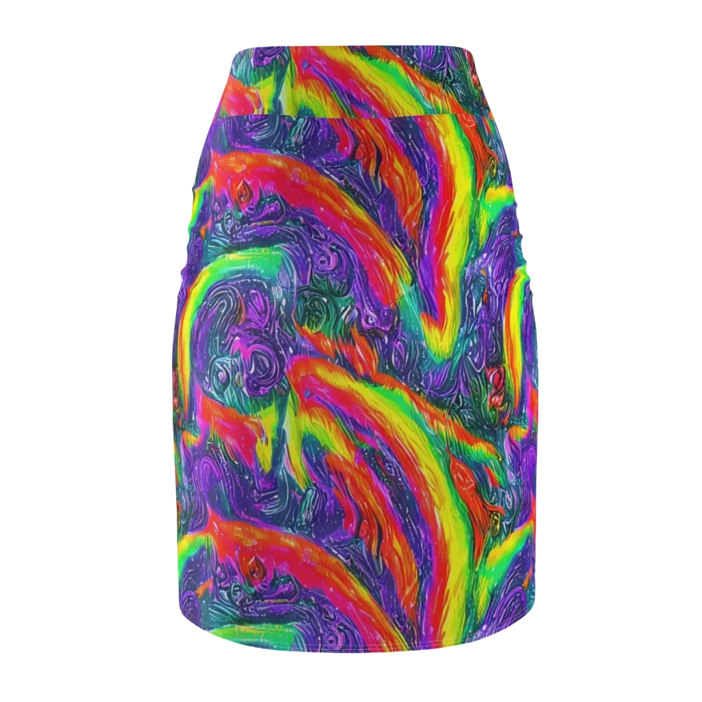 Afterglow Inferno on Pencil Skirt — Back