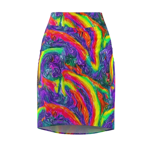 Afterglow Inferno on a Pencil Skirt
