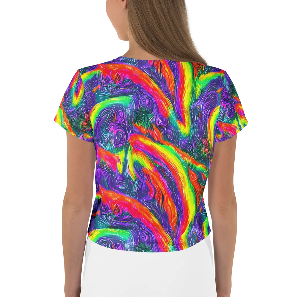 Afterglow Inferno on Crop Tee — Back