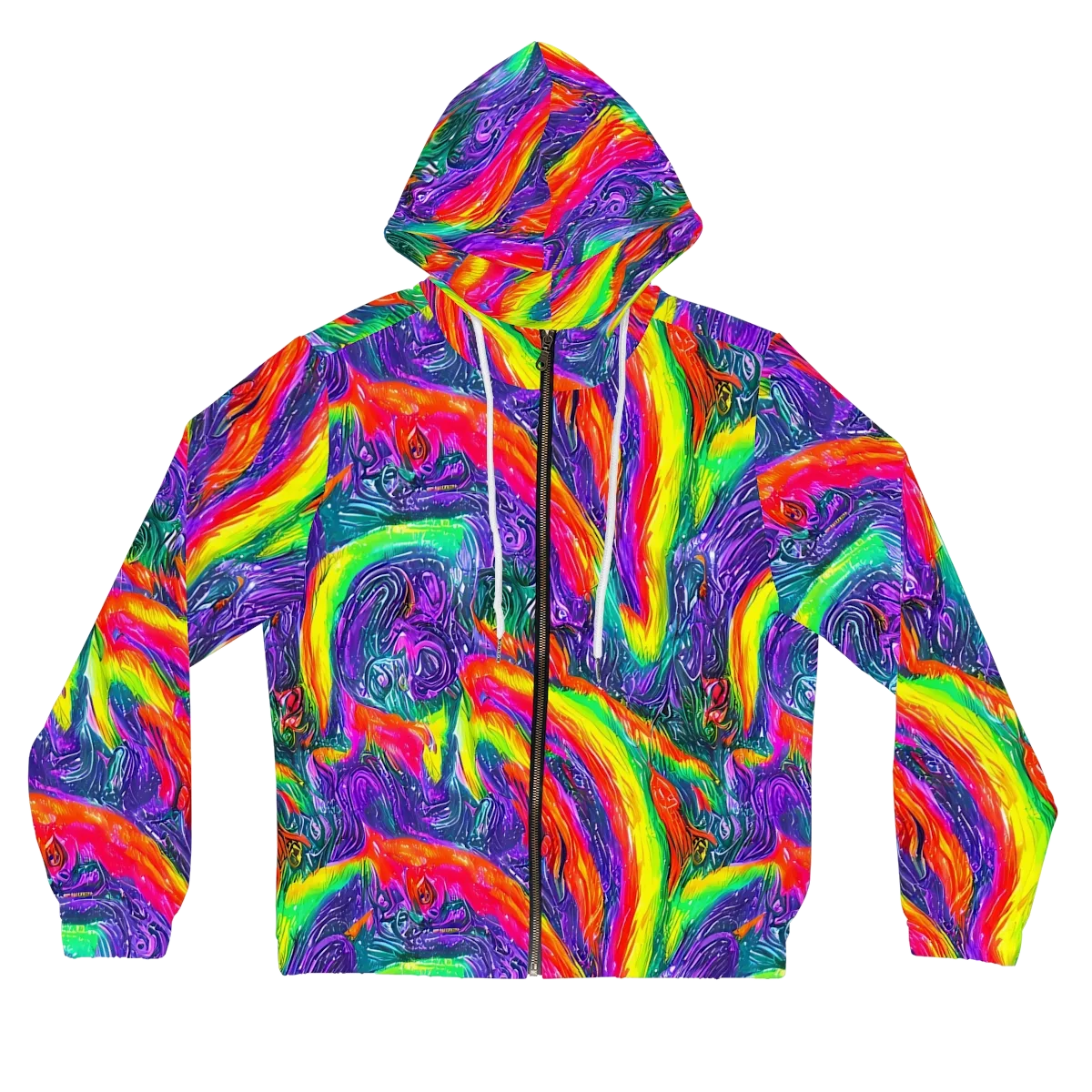 Afterglow Inferno on Women's Full-Zip Hoodie — Front