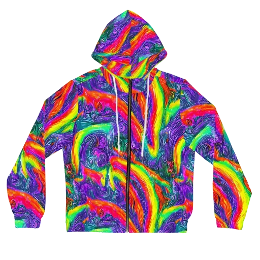 Afterglow Inferno on a Women's Full-Zip Hoodie