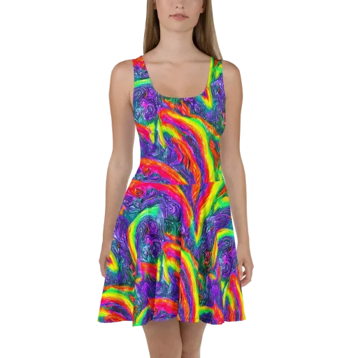 Afterglow Inferno on a Skater Dress
