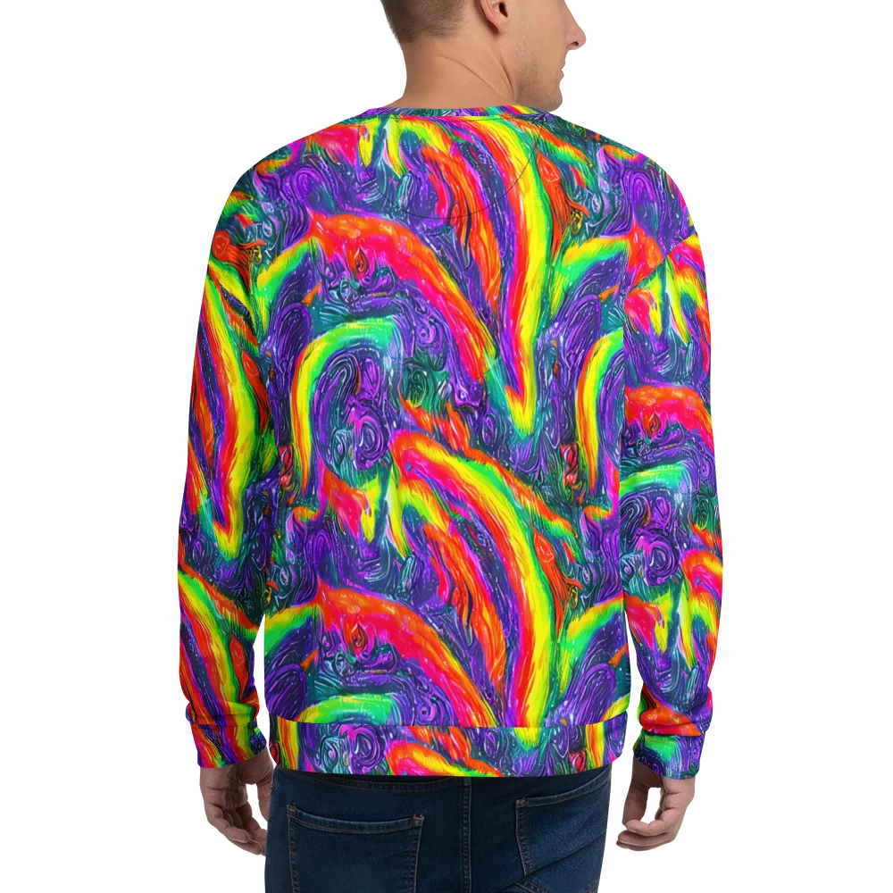 Afterglow Inferno on Sweatshirt — Back