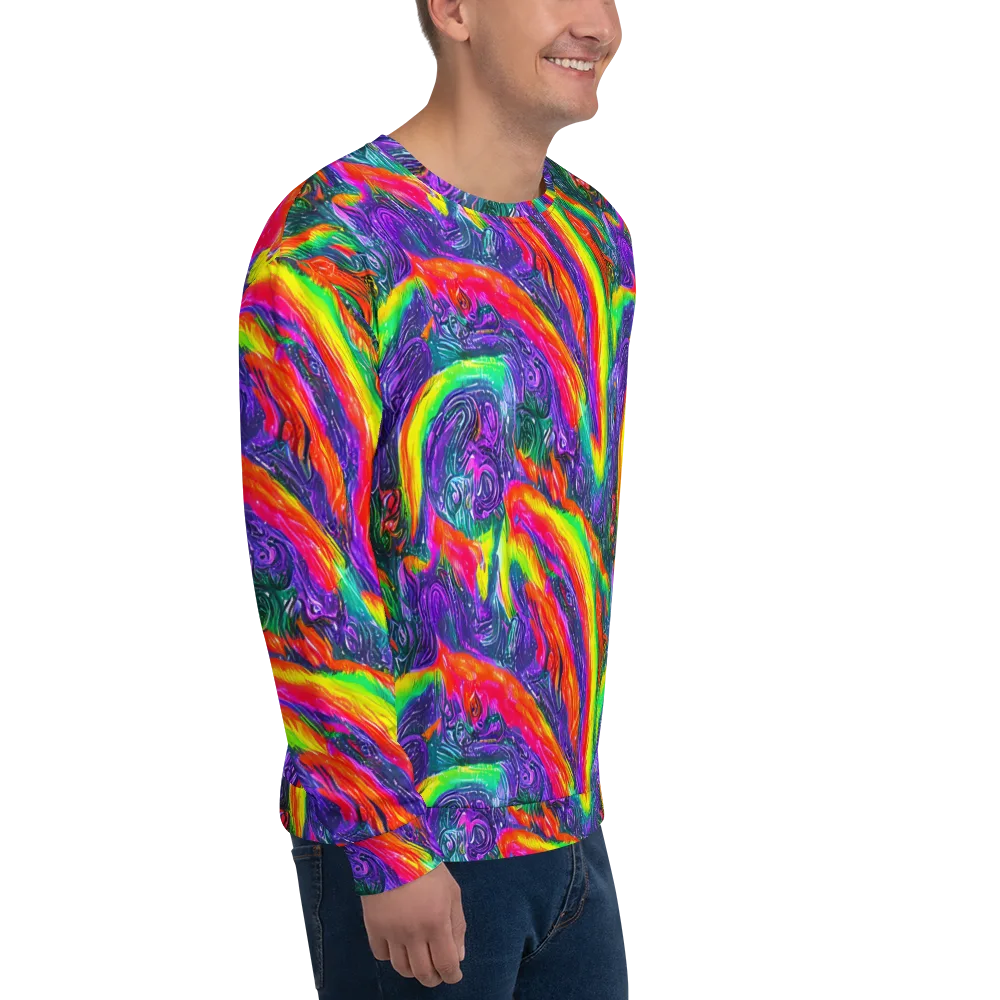 Afterglow Inferno on Sweatshirt — Right Front