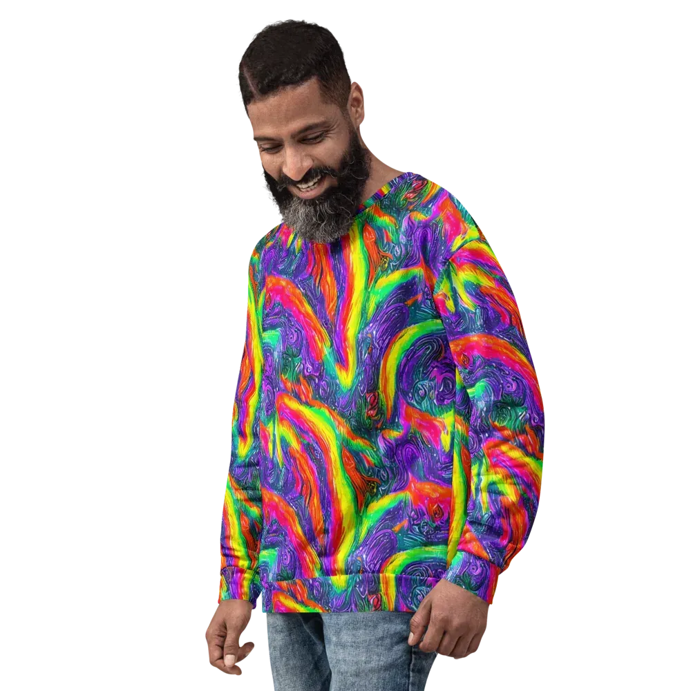 Afterglow Inferno on Sweatshirt — Left Front