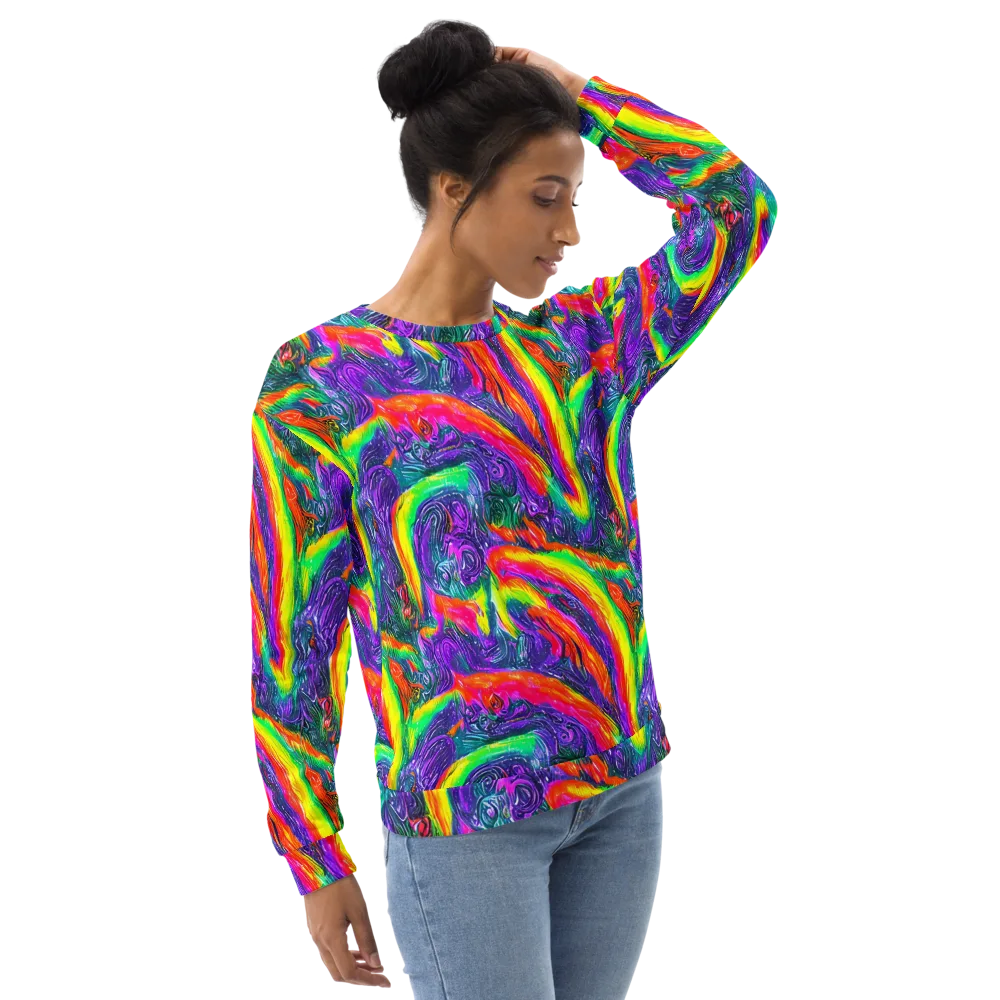 Afterglow Inferno on Sweatshirt — Right Front