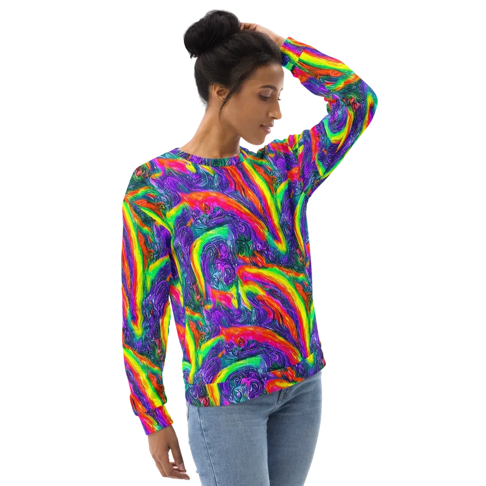 Afterglow Inferno on Sweatshirt — Right Front