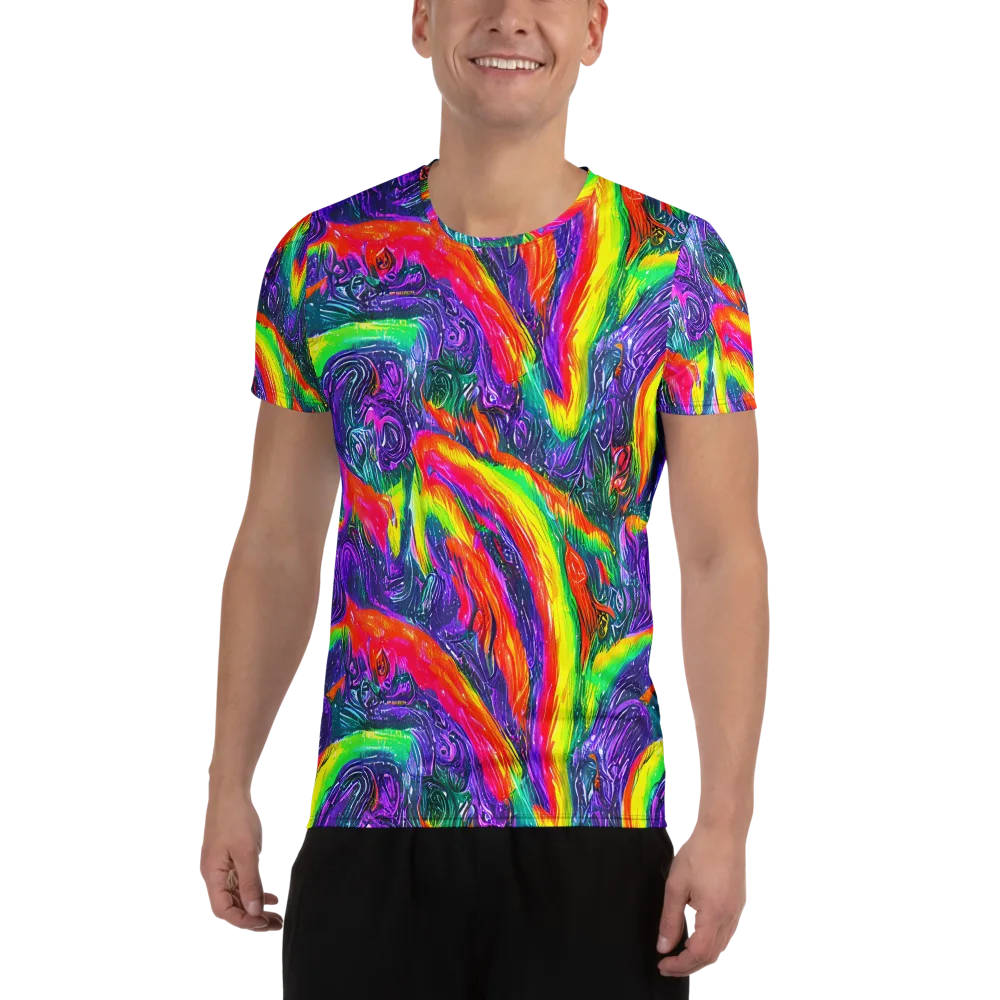 Afterglow Inferno on Men's Athletic T-Shirt — Front
