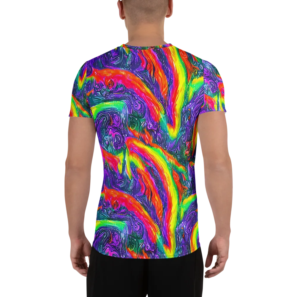 Afterglow Inferno on Men's Athletic T-Shirt — Back