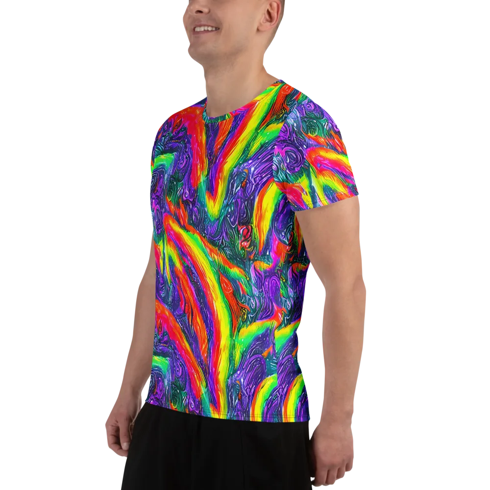 Afterglow Inferno on Men's Athletic T-Shirt — Left