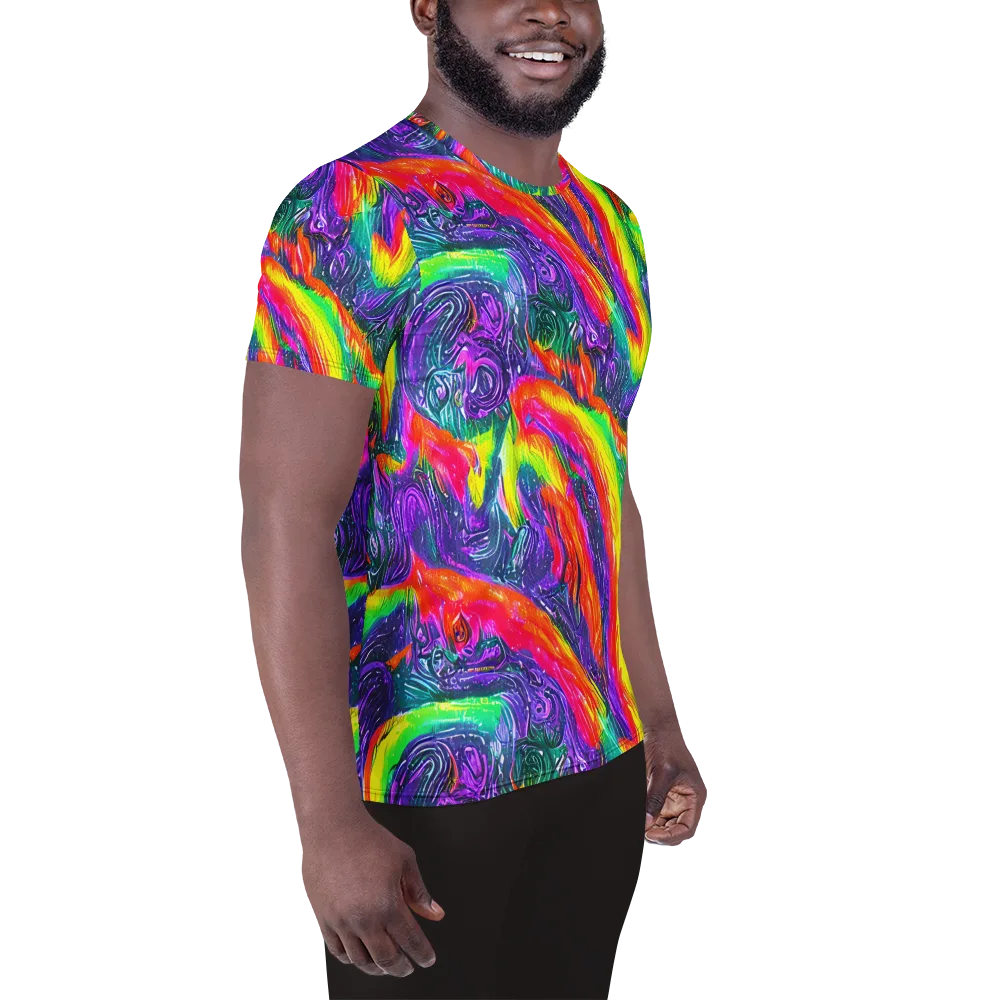 Afterglow Inferno on Men's Athletic T-Shirt — Right