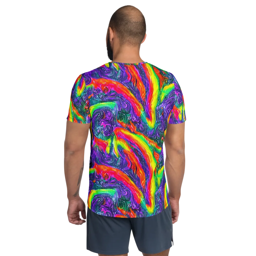 Afterglow Inferno on Men's Athletic T-Shirt — Back