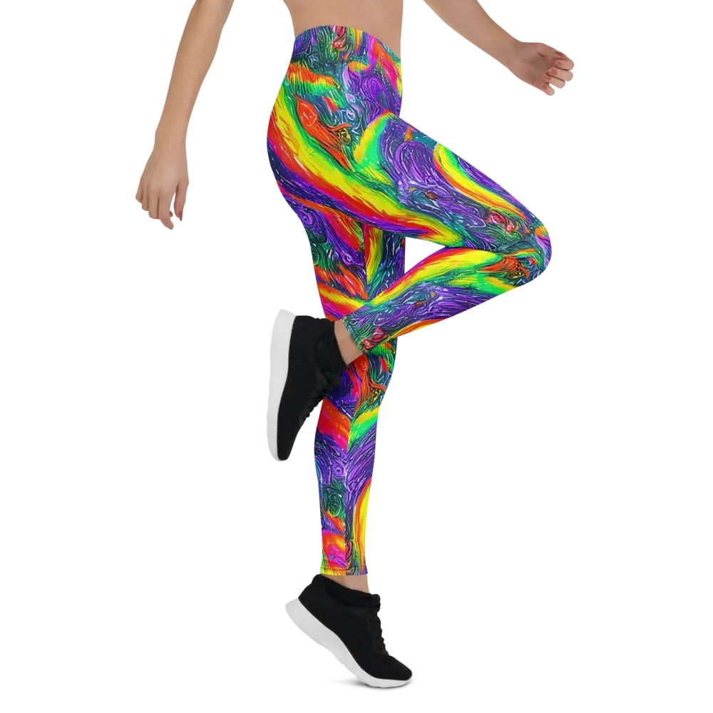 Afterglow Inferno on Leggings — Right