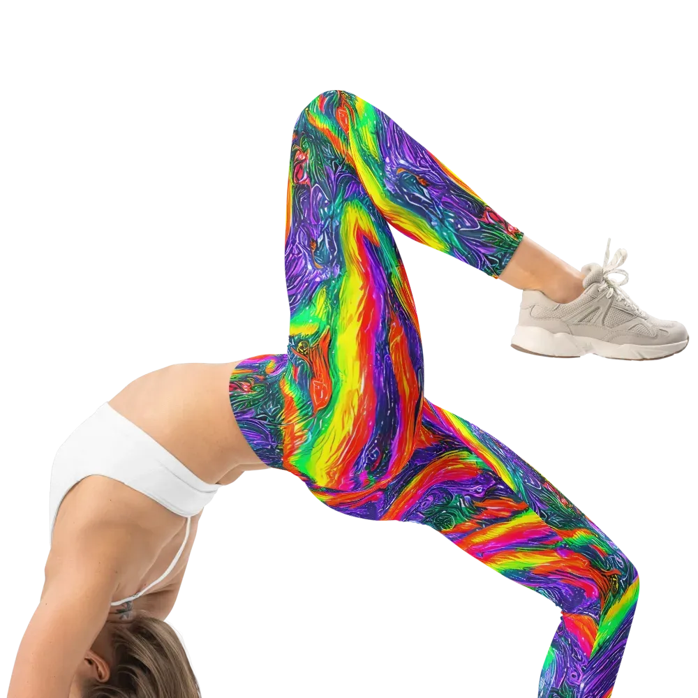 Afterglow Inferno on Leggings — Right