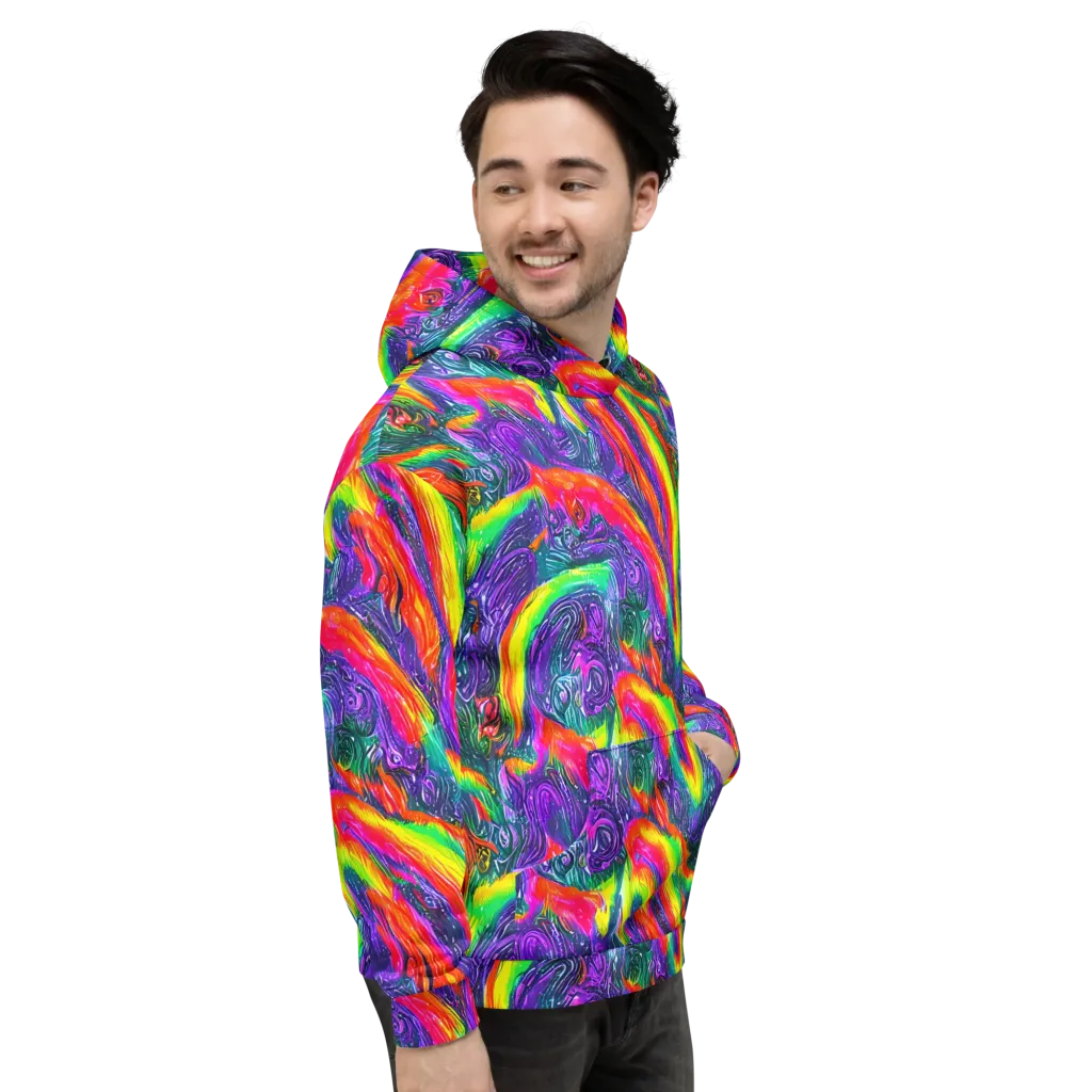 Afterglow Inferno on Hoodie — Right