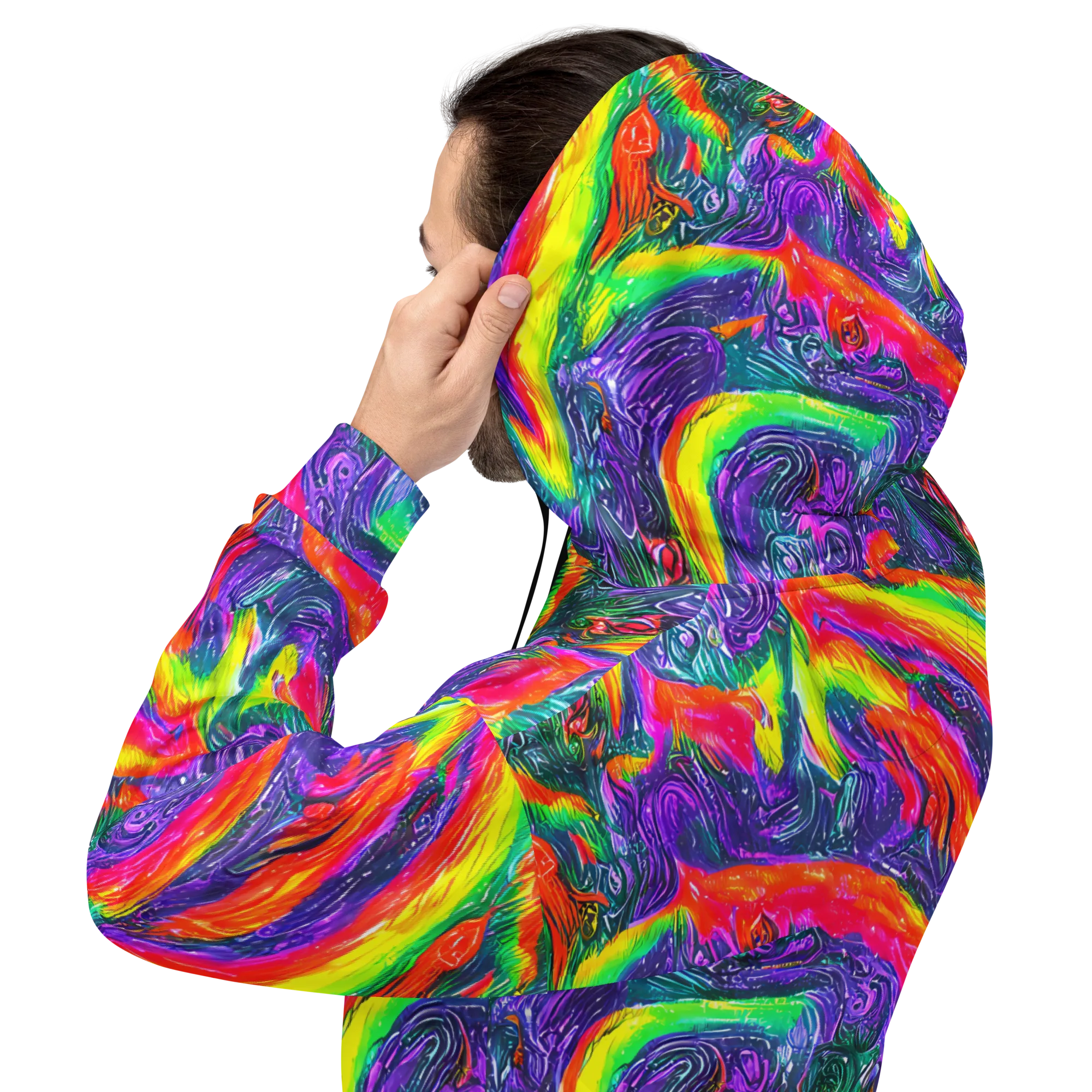 Afterglow Inferno on Hoodie — Back