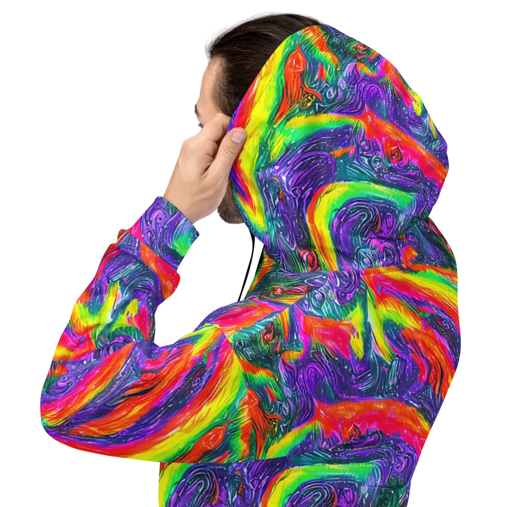 Afterglow Inferno on Hoodie — Back