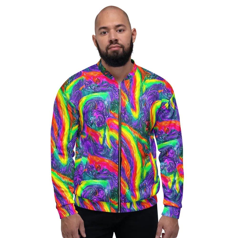 Afterglow Inferno on Bomber Jacket — Front