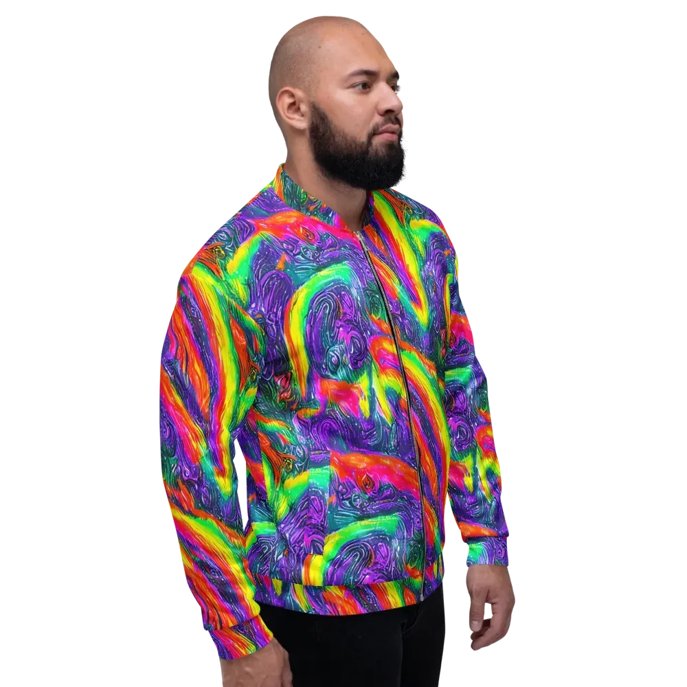 Afterglow Inferno on Bomber Jacket — Right