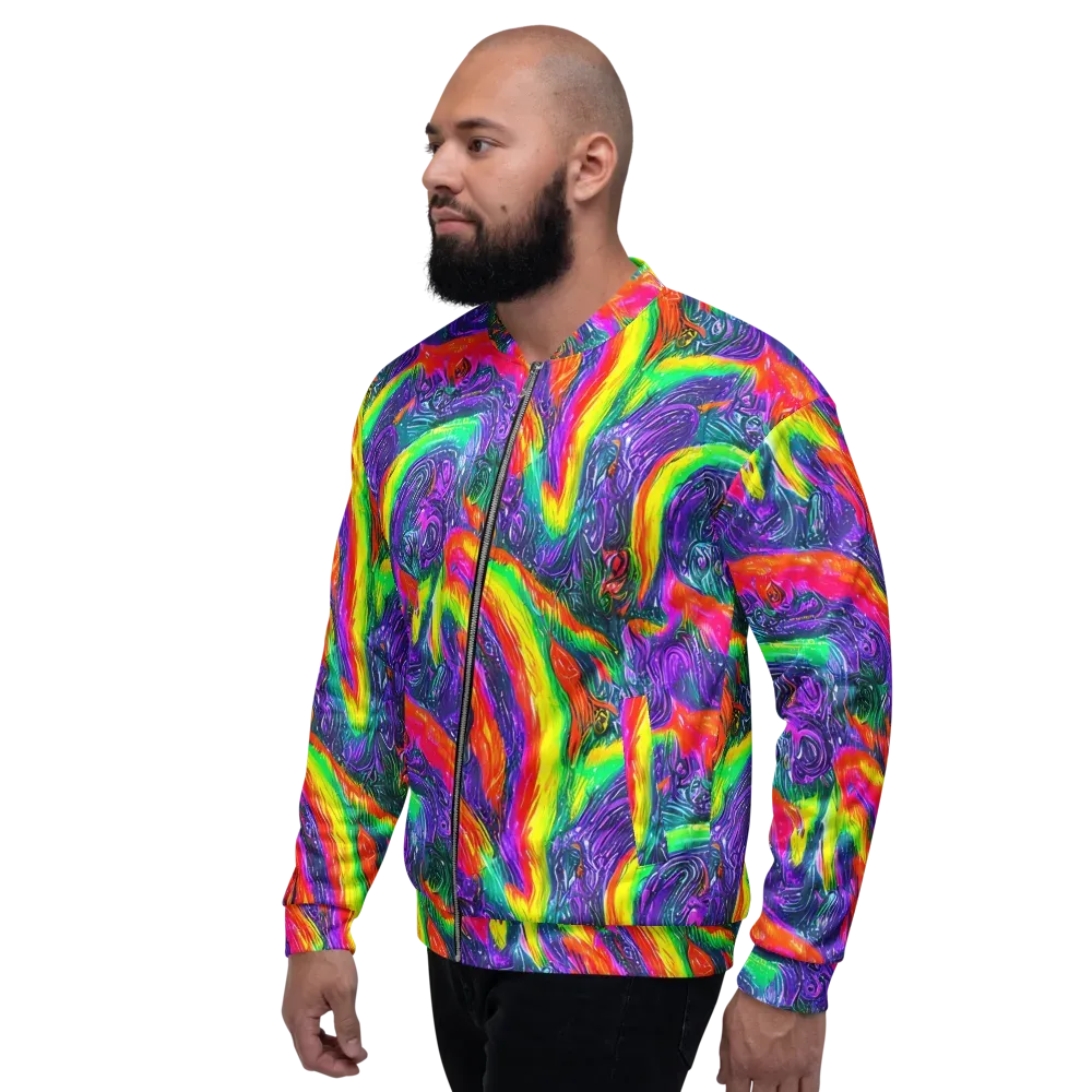 Afterglow Inferno on Bomber Jacket — Left