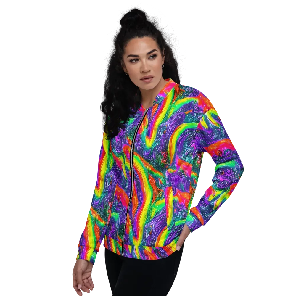 Afterglow Inferno on Bomber Jacket — Left