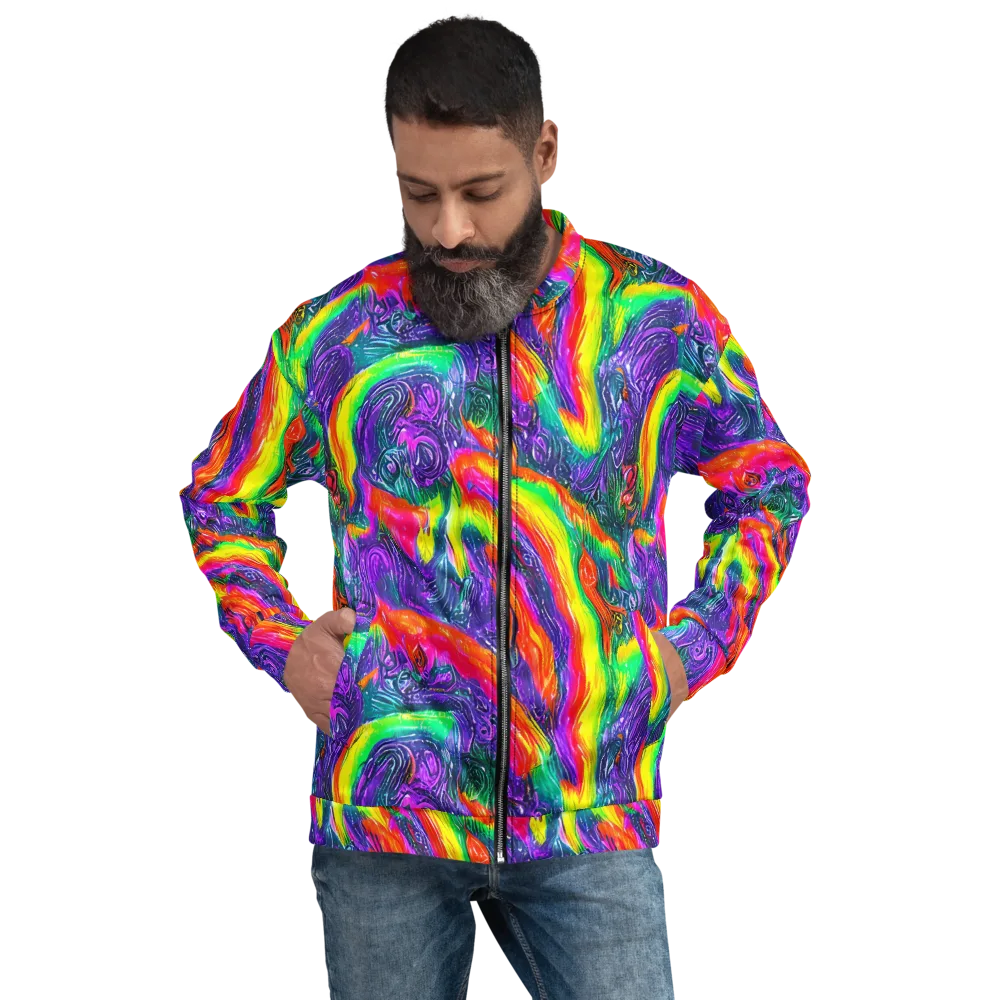 Afterglow Inferno on Bomber Jacket — Front