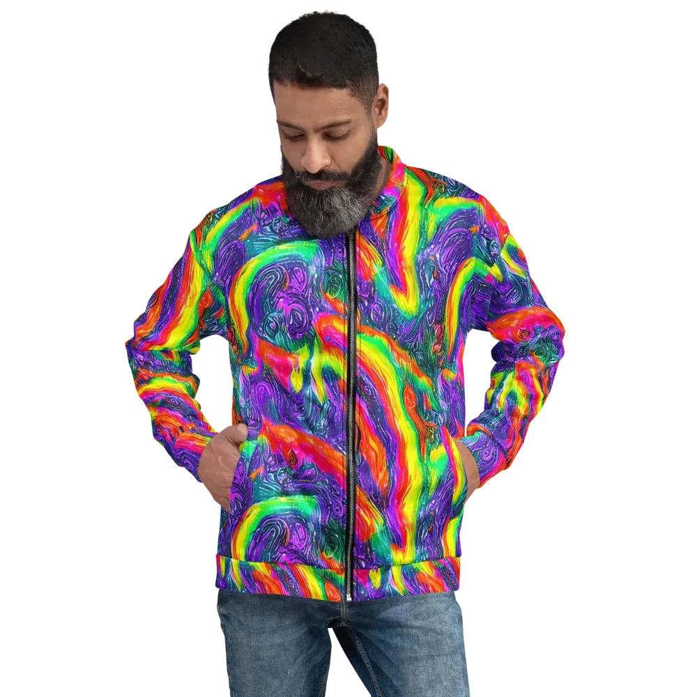 Afterglow Inferno on Bomber Jacket — Front