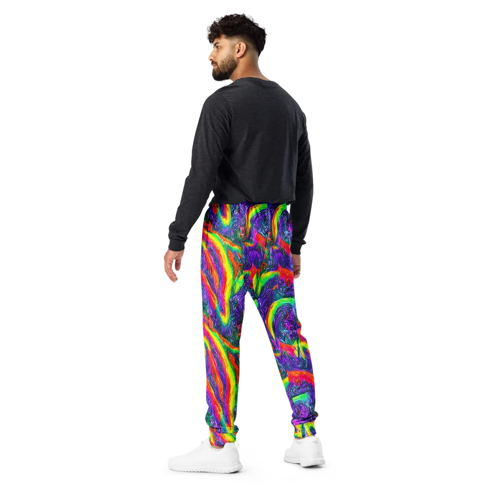 Afterglow Inferno on Men's Joggers — Back