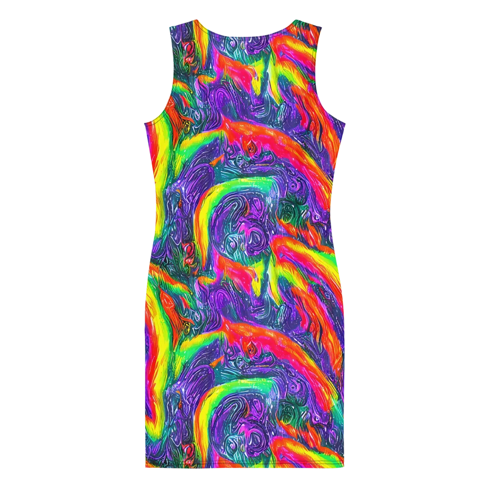 Afterglow Inferno on Bodycon Dress — Back