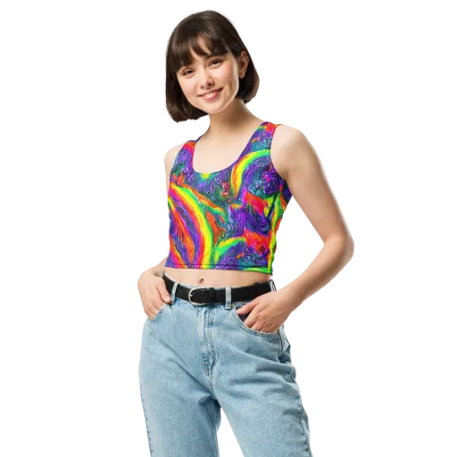 Afterglow Inferno on a Crop Top