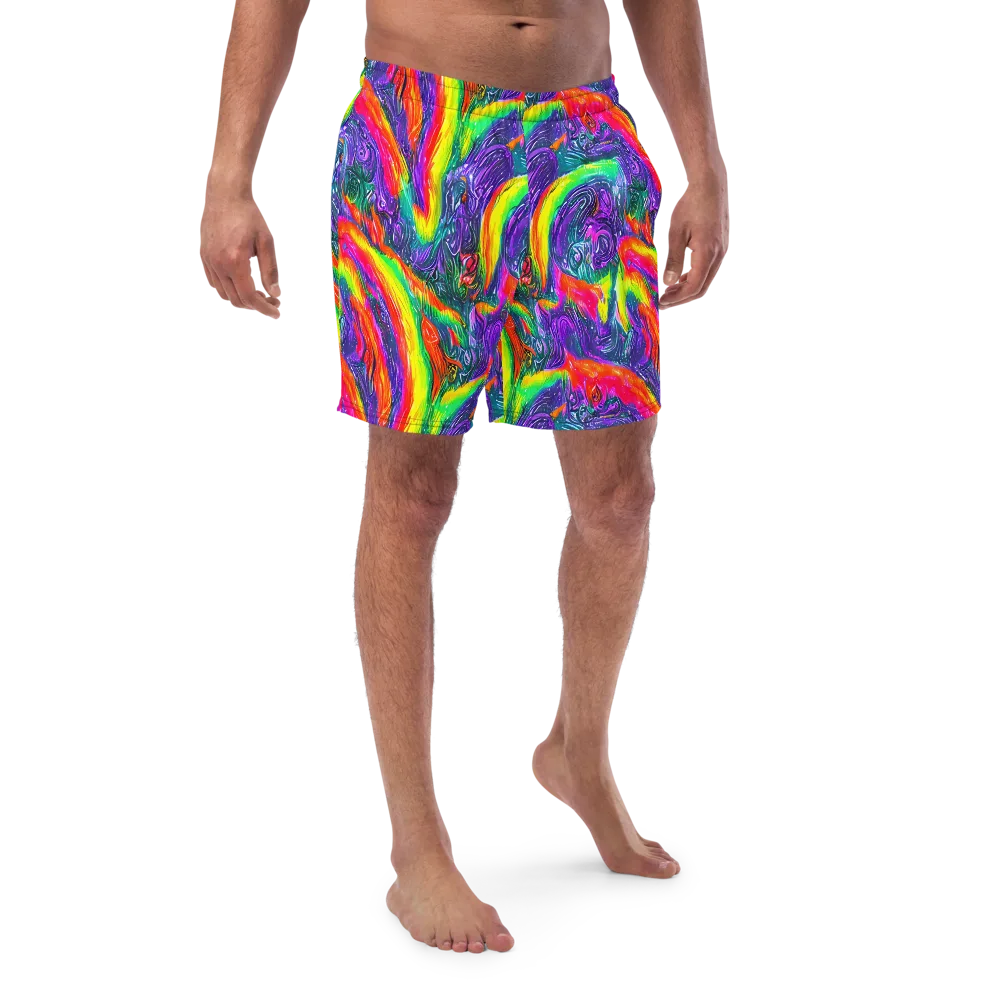 Afterglow Inferno on Swim Trunks — Front