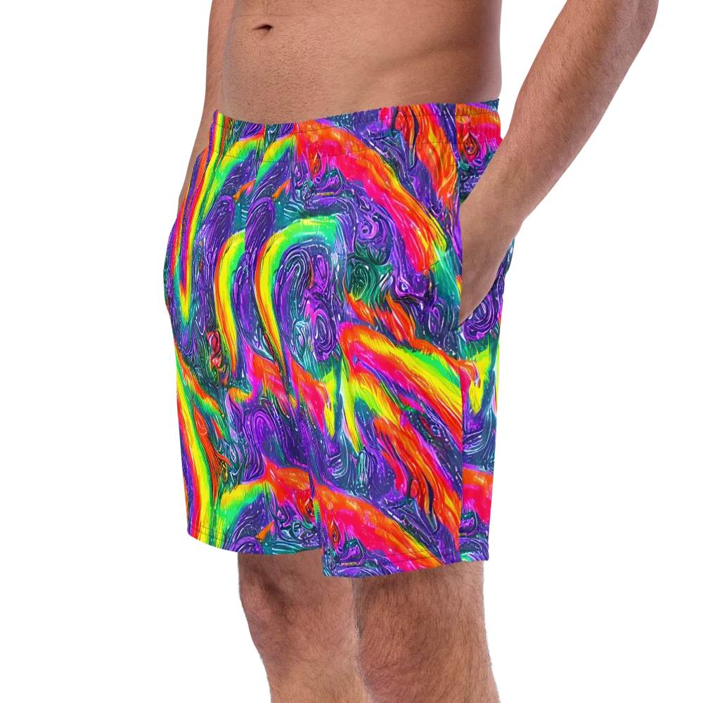 Afterglow Inferno on Swim Trunks — Left Front