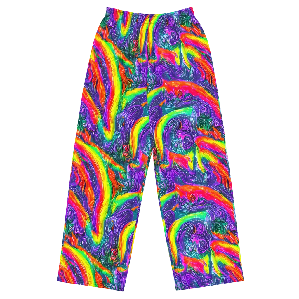 Afterglow Inferno on Wide-Leg Pants — Front