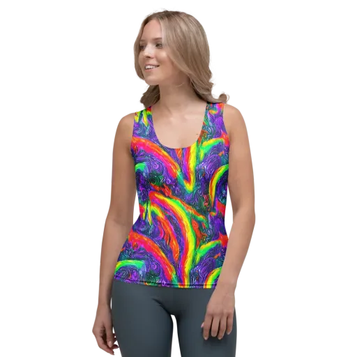 Afterglow Inferno on a Women's Tank Top