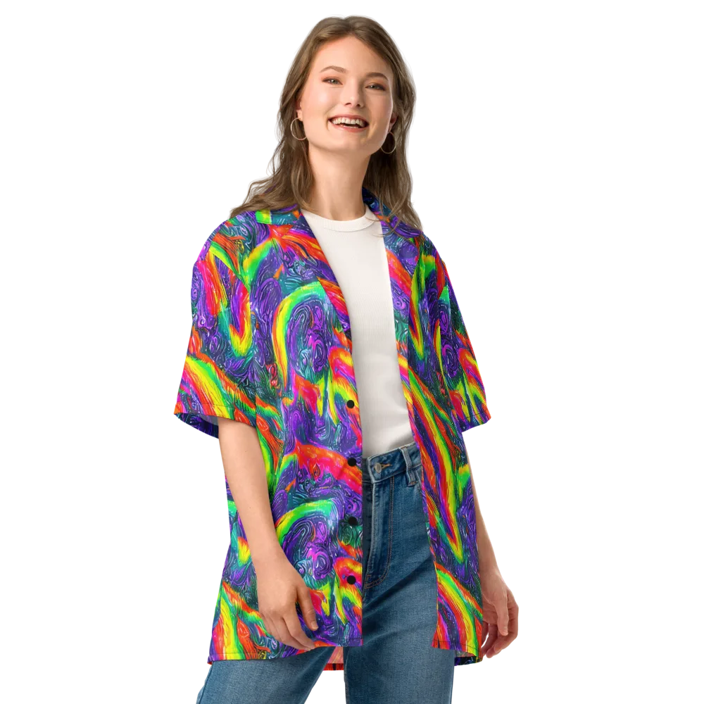 Afterglow Inferno on Button Shirt — Front