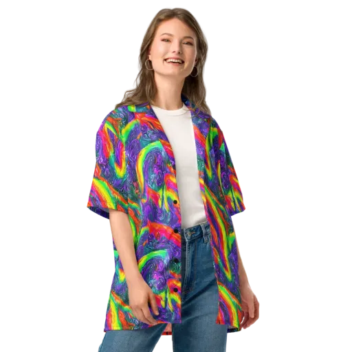 Afterglow Inferno on a Button Shirt