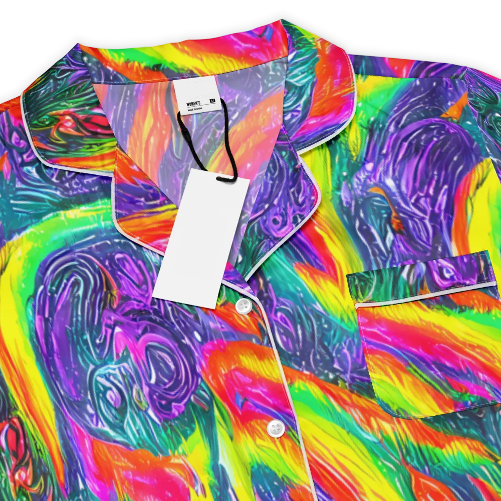 Afterglow Inferno on Women's Short Sleeve Pajama Top — Product details