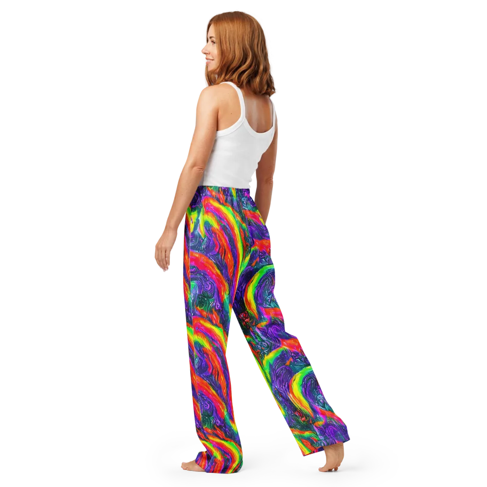 Afterglow Inferno on Women's Pajama Pants — Back