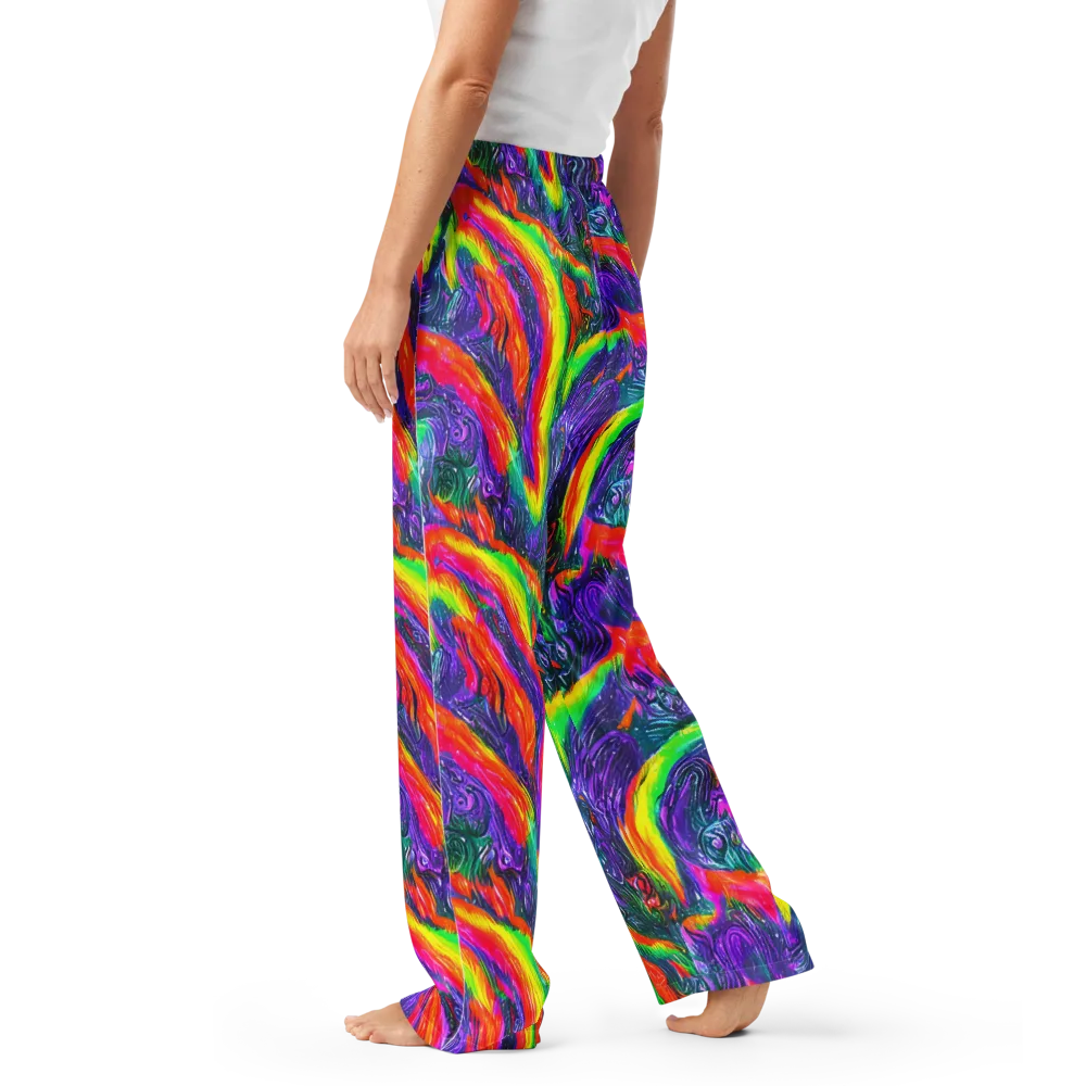 Afterglow Inferno on Women's Pajama Pants — Left