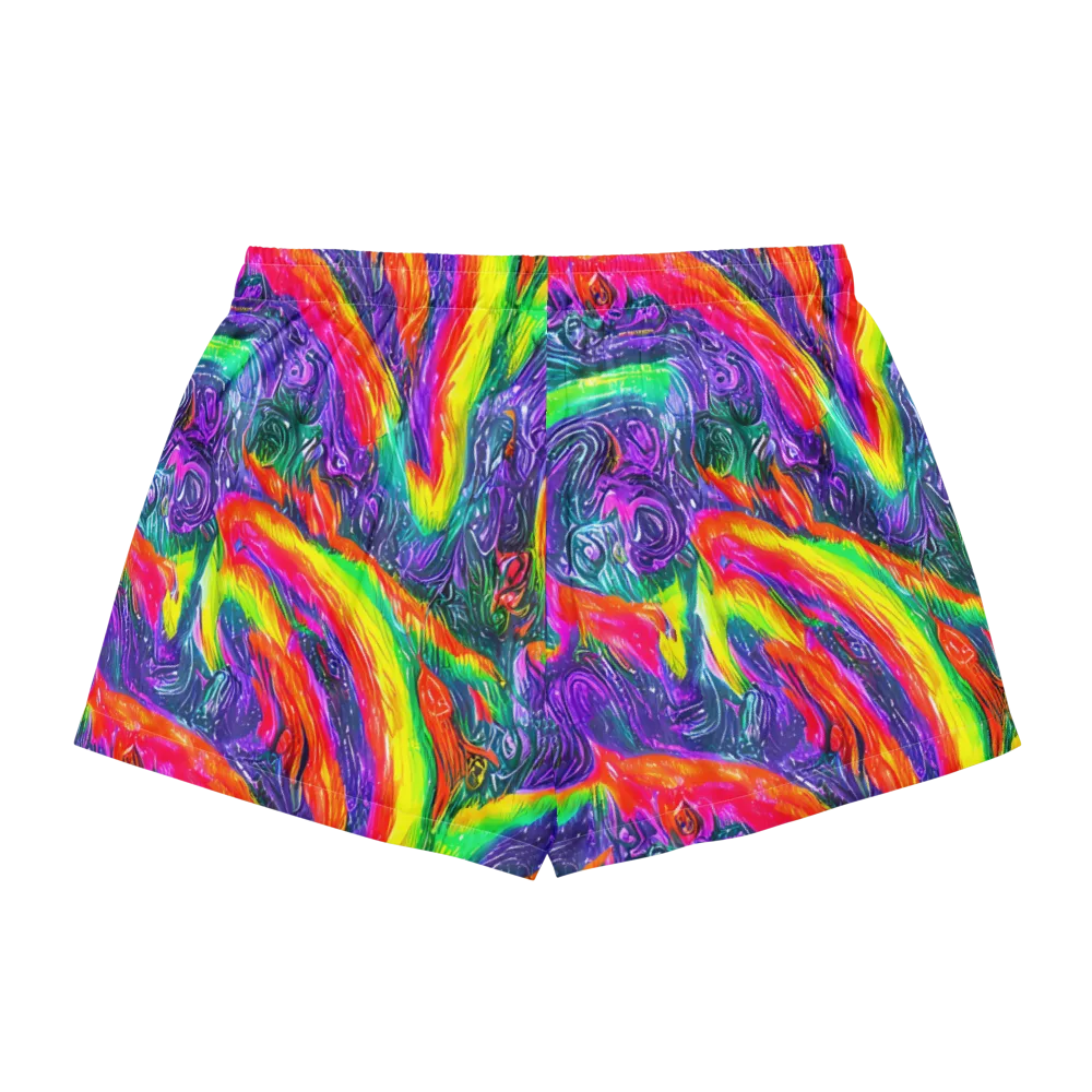 Afterglow Inferno on Women's Pajama Shorts — Back