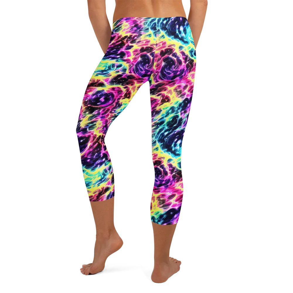 Prism Maelstrom on Capri Leggings — Back