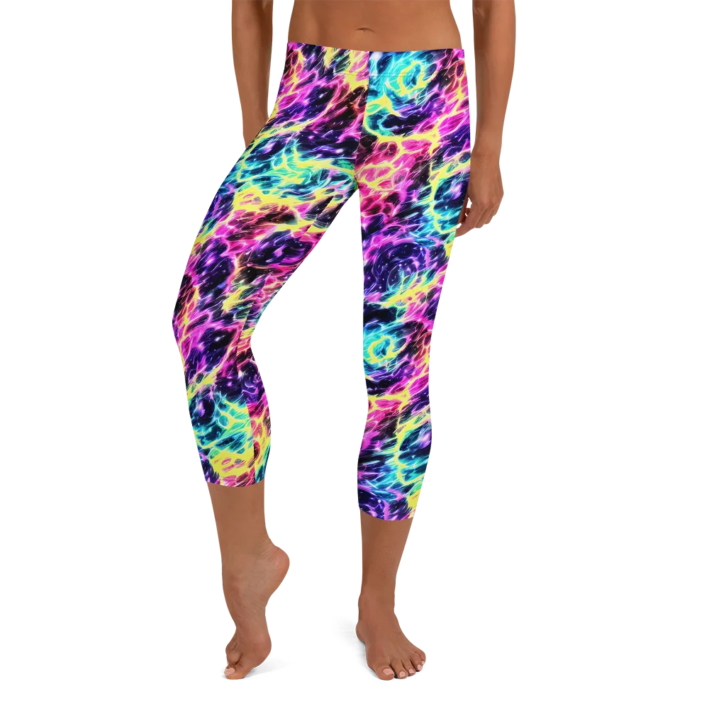 Prism Maelstrom on Capri Leggings — Front