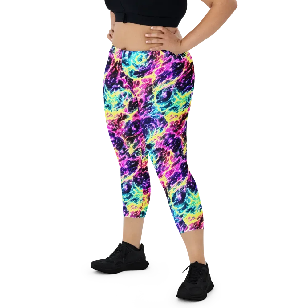 Prism Maelstrom on Capri Leggings — Front