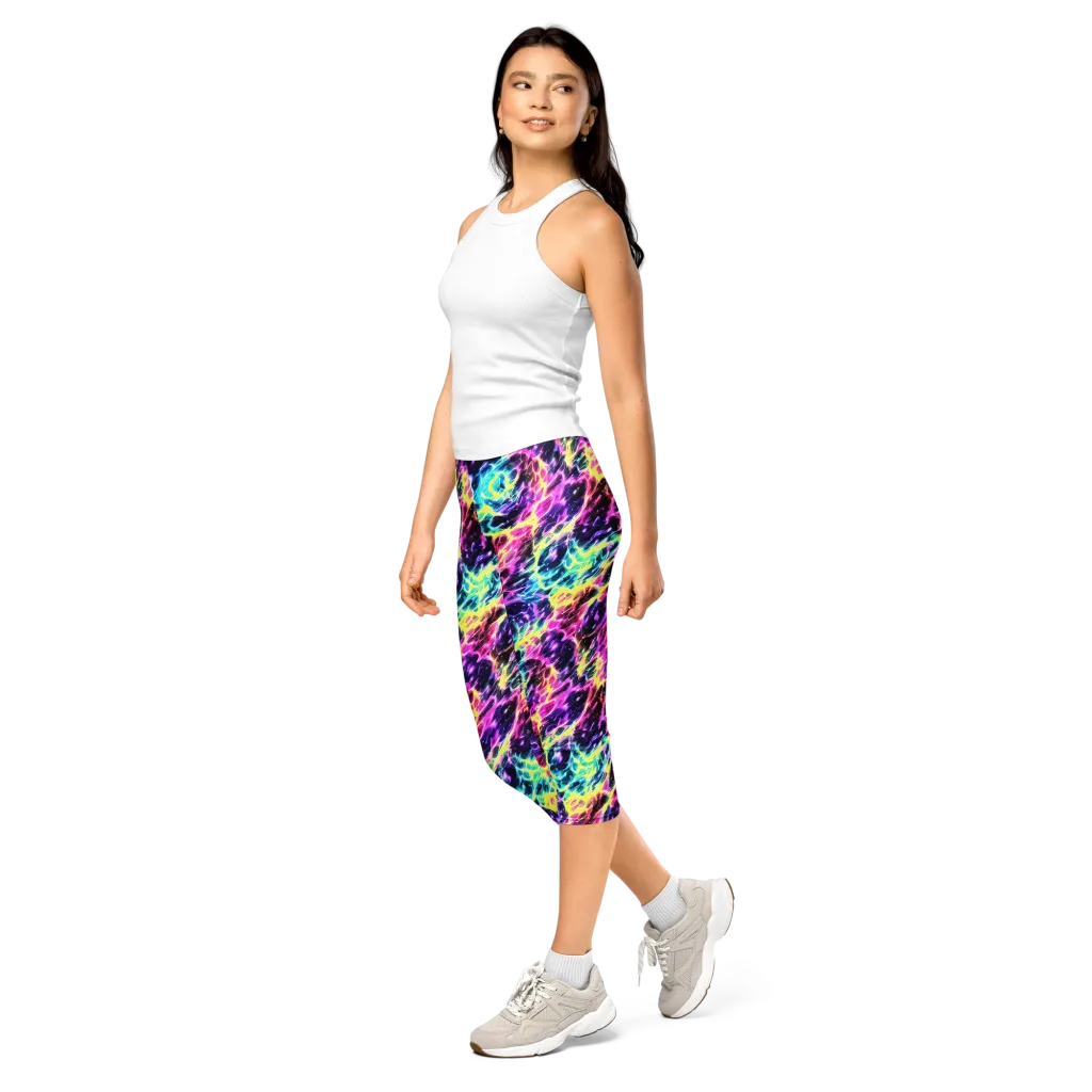 Prism Maelstrom on Capri Leggings — Left Front